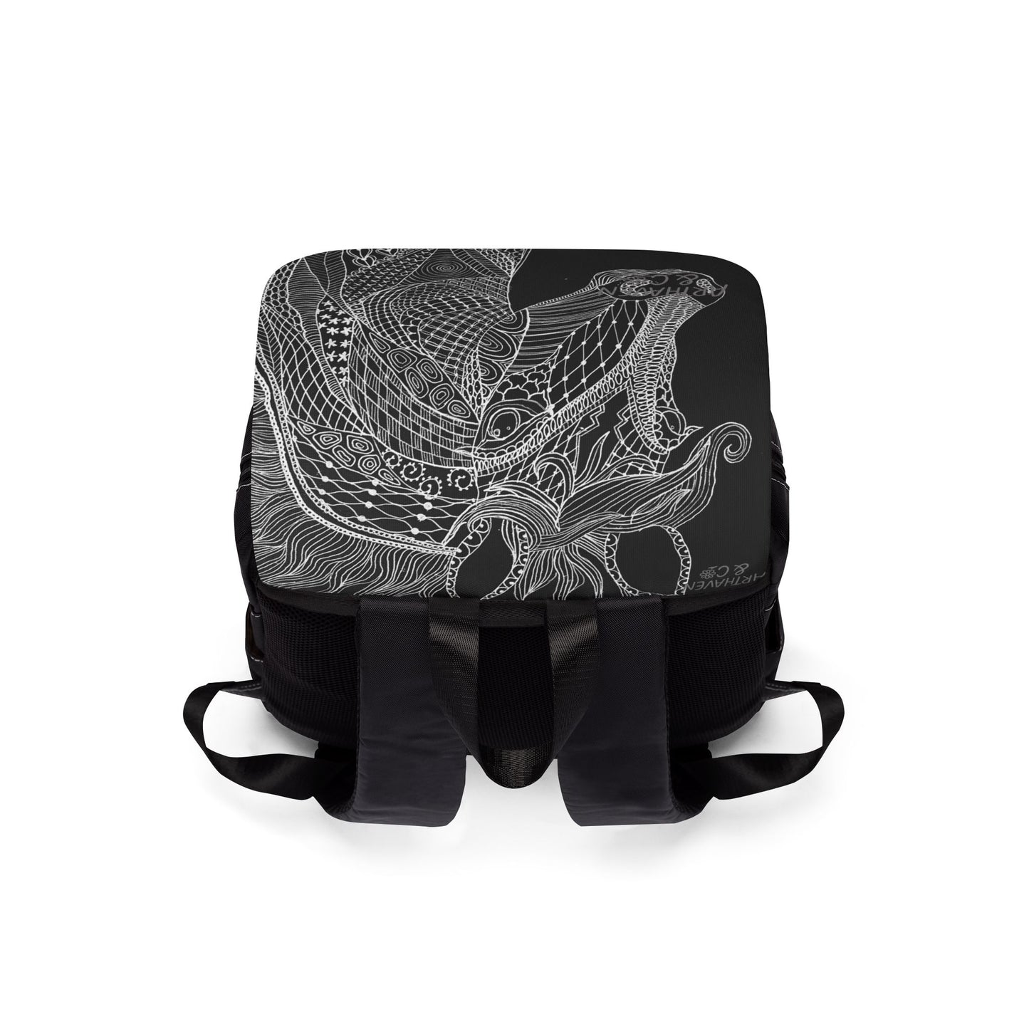 Horse Illustration Backpack — Casual Everyday Shoulder Pack