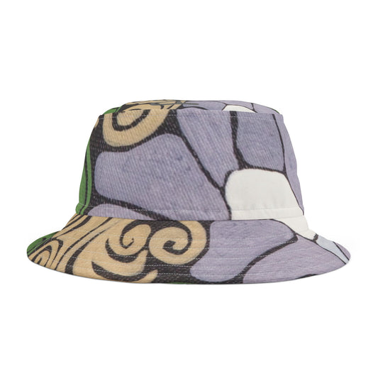 Whim & Tendril Bucket Hat — Vintage Hawaiian AOP Sun Hat