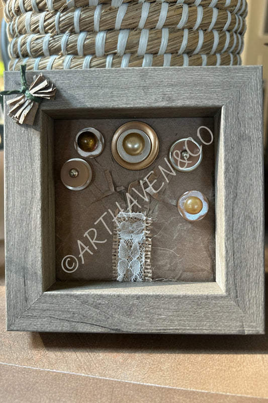  Vintage button bouquet