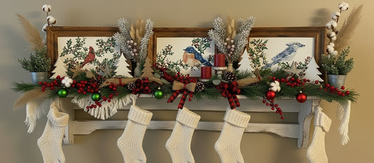 Birds of Winter/set of 3