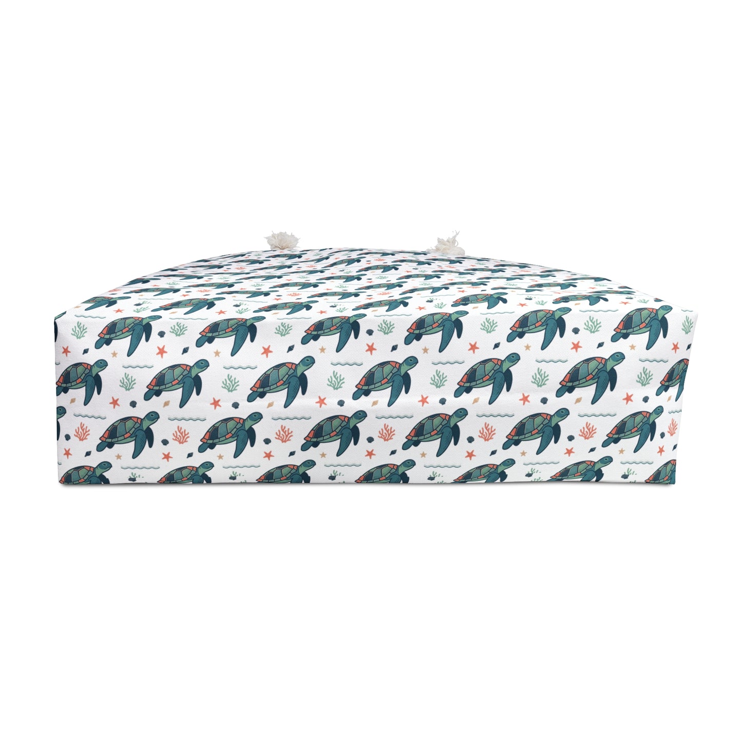 Sea Turtle Pattern Weekender Bag — Beach Tote for Travel & Vacation