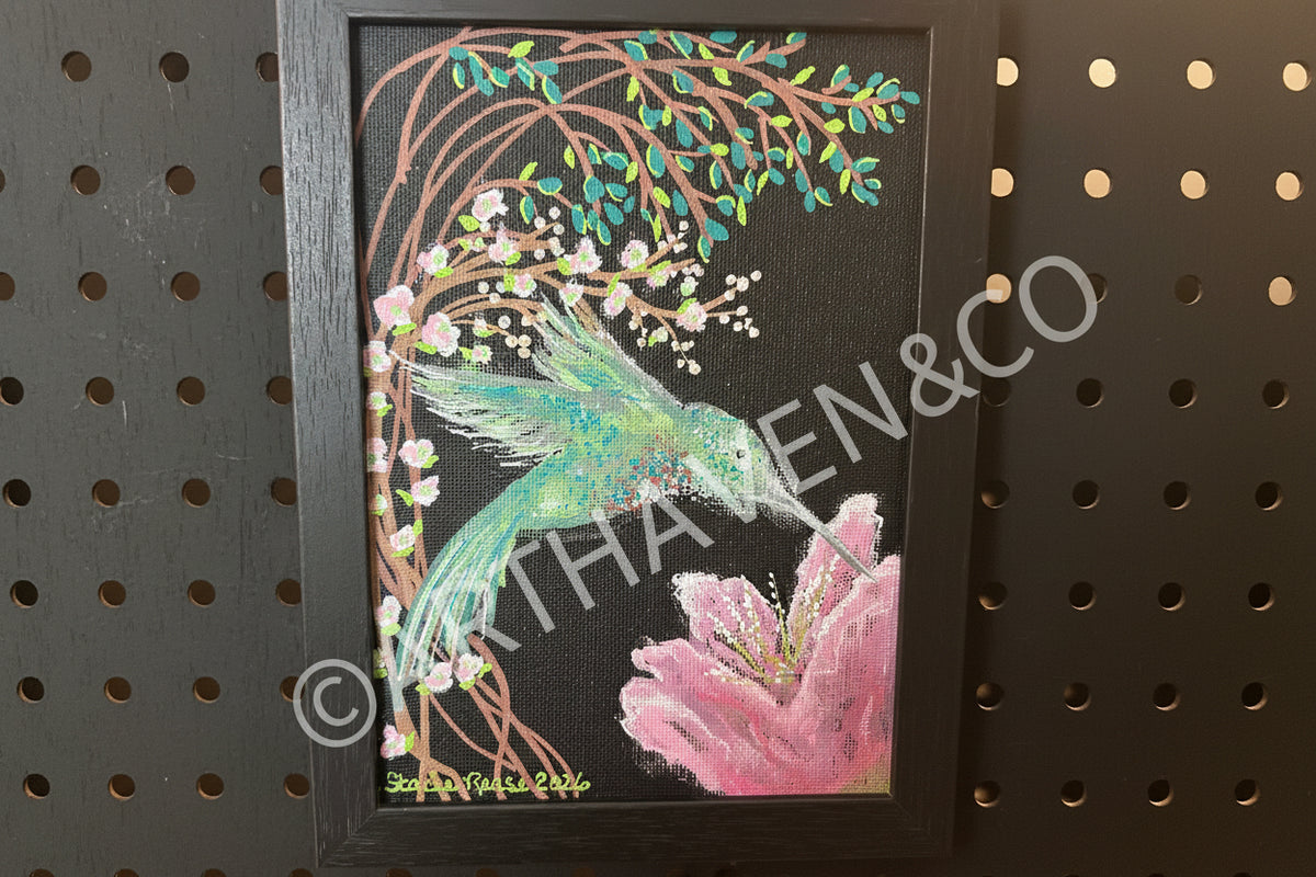 Volo — Original Hummingbird Painting (5×7)