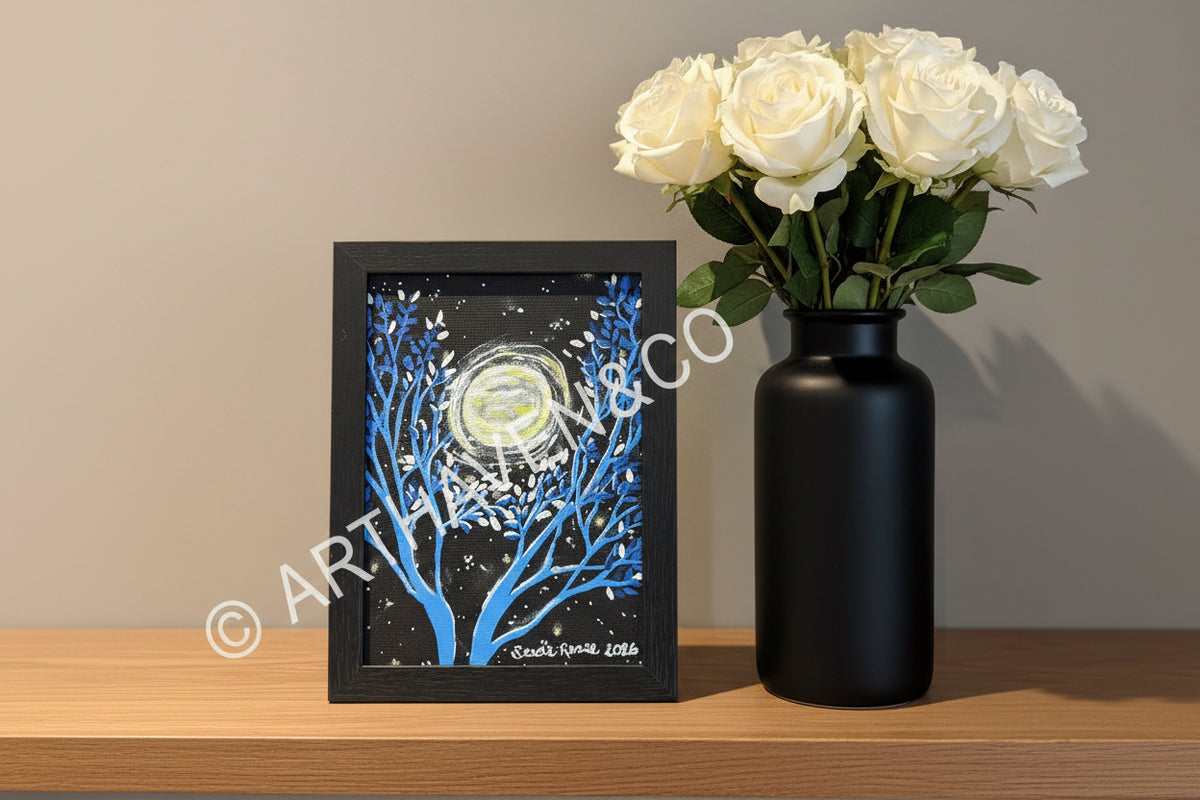 By Moonlight An original
5 x 7 Acrylic Painting
