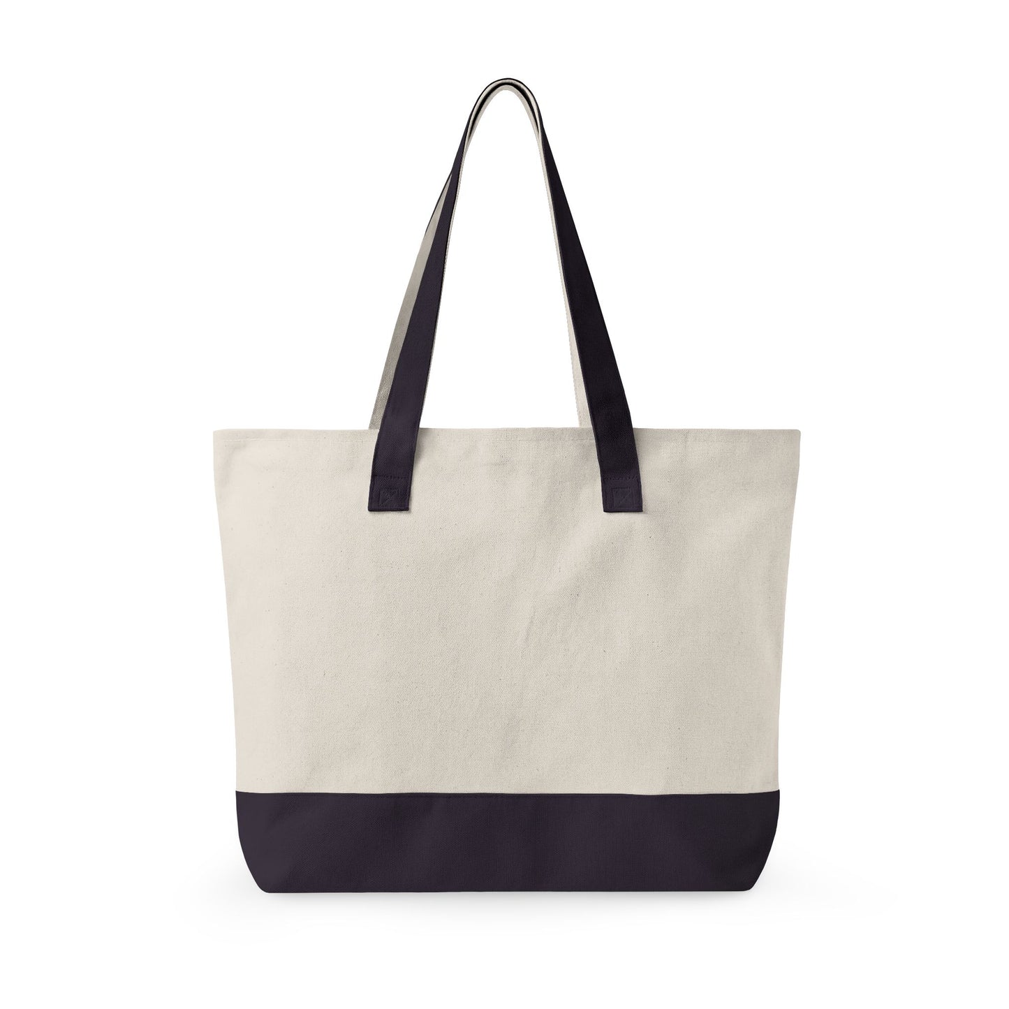 Canvas Tote —Tide whisper Ocean Art Zippered Tote