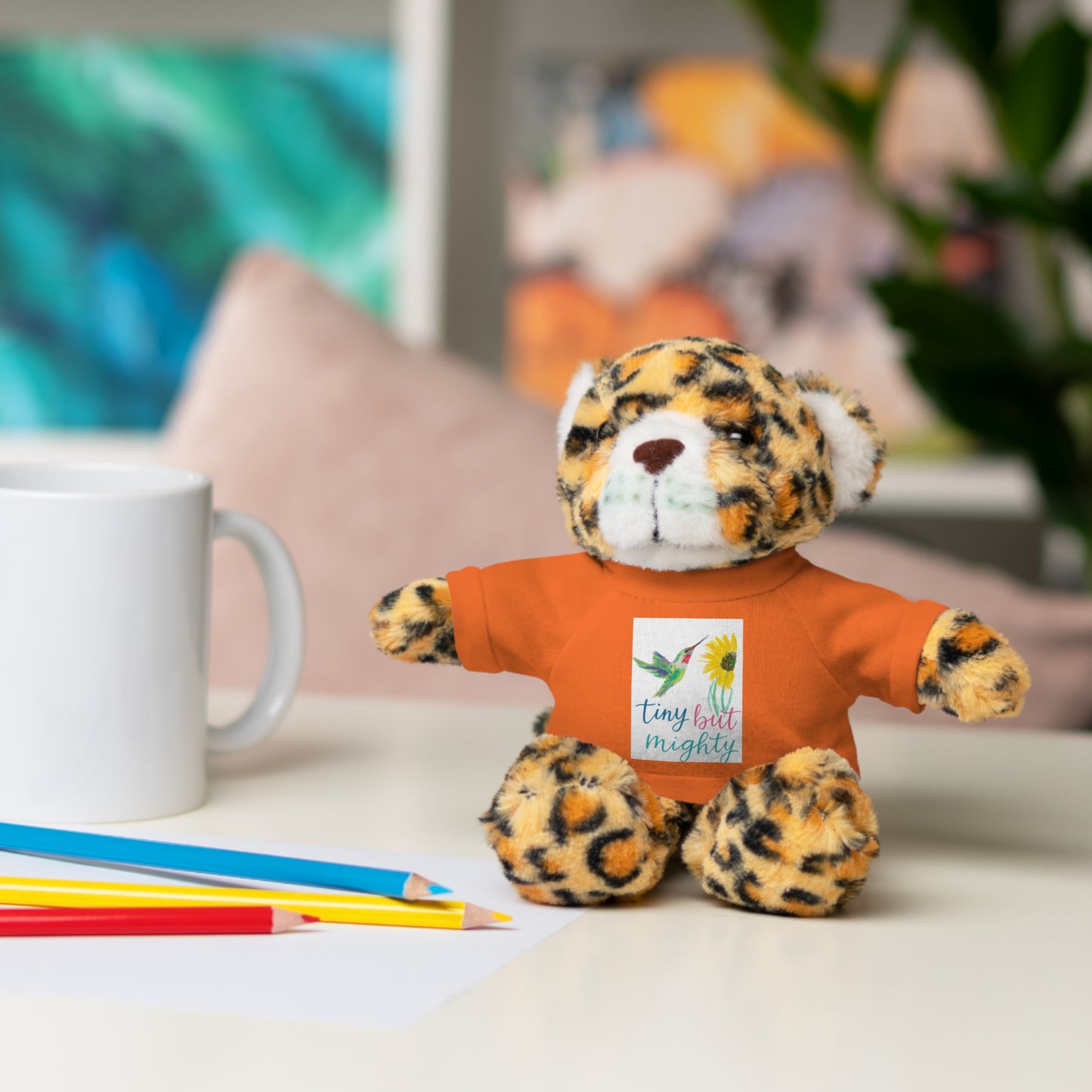 Teddy Bear — 'Tiny But Mighty' Floral Tee Plush