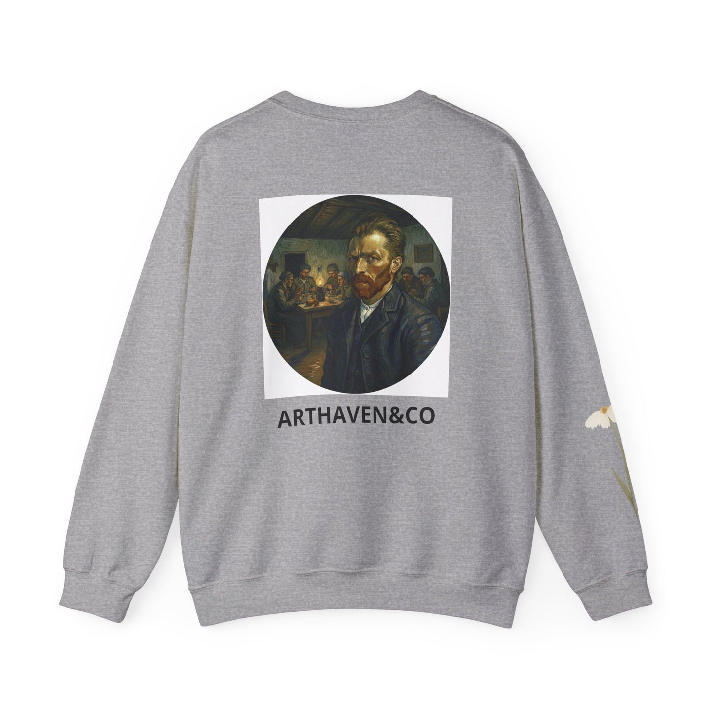 Vincent van Gogh Portrait Sweatshirt — "Stay Humble" Crewneck