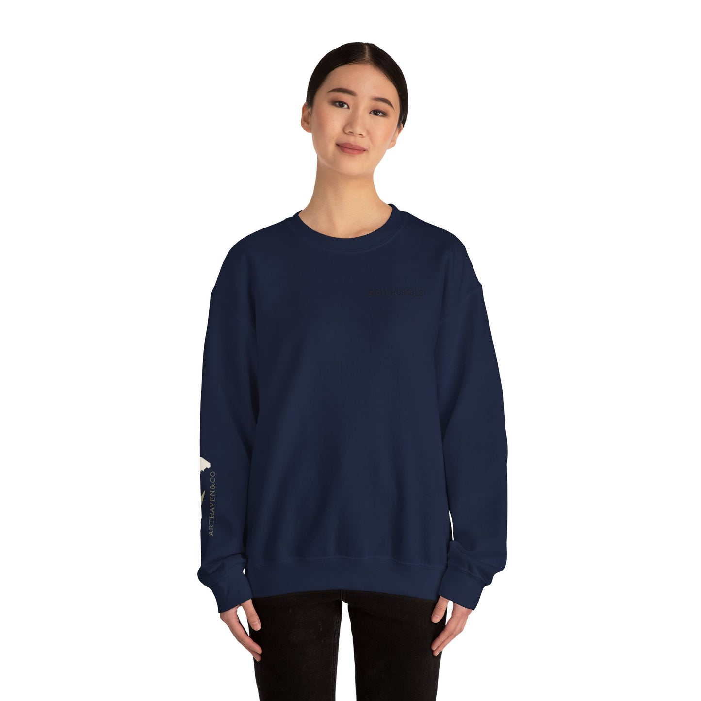 Vincent van Gogh Portrait Sweatshirt — "Stay Humble" Crewneck