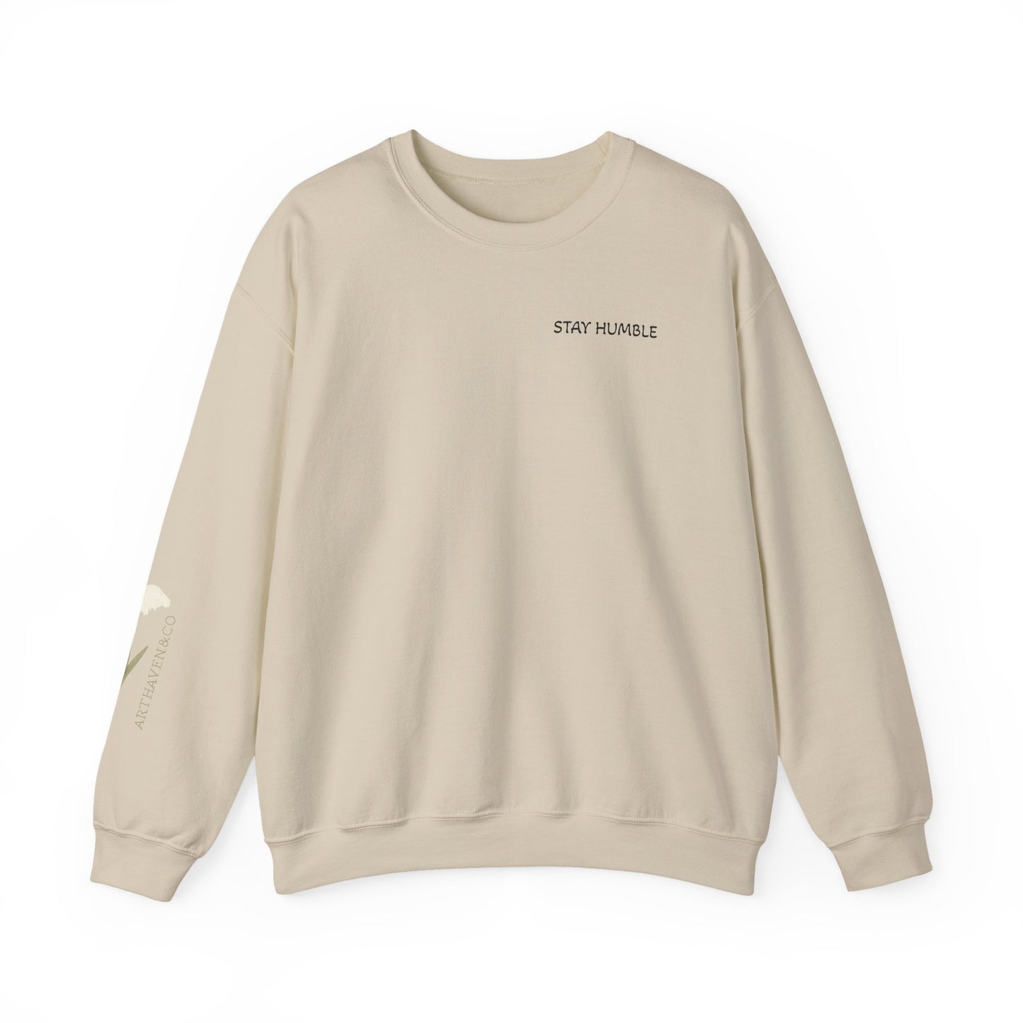 Vincent van Gogh Portrait Sweatshirt — "Stay Humble" Crewneck