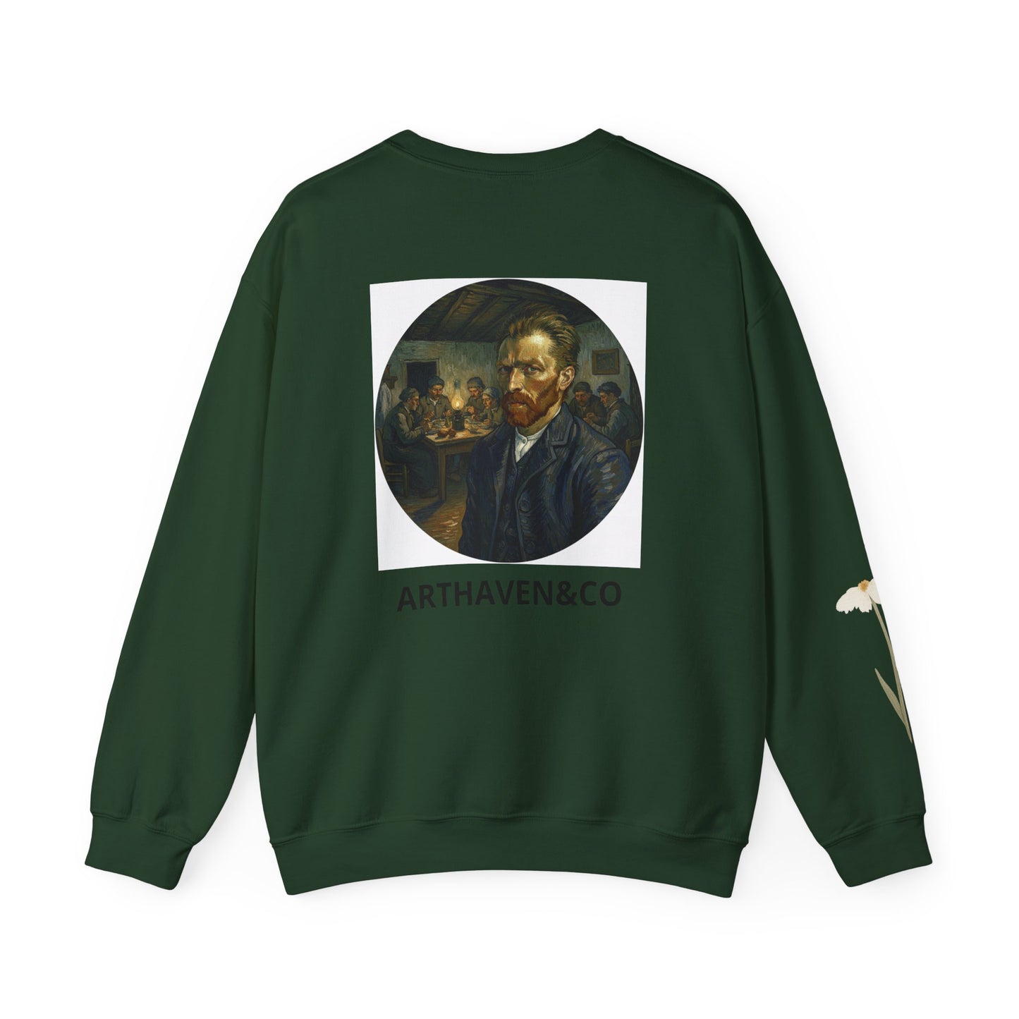 Vincent van Gogh Portrait Sweatshirt — "Stay Humble" Crewneck