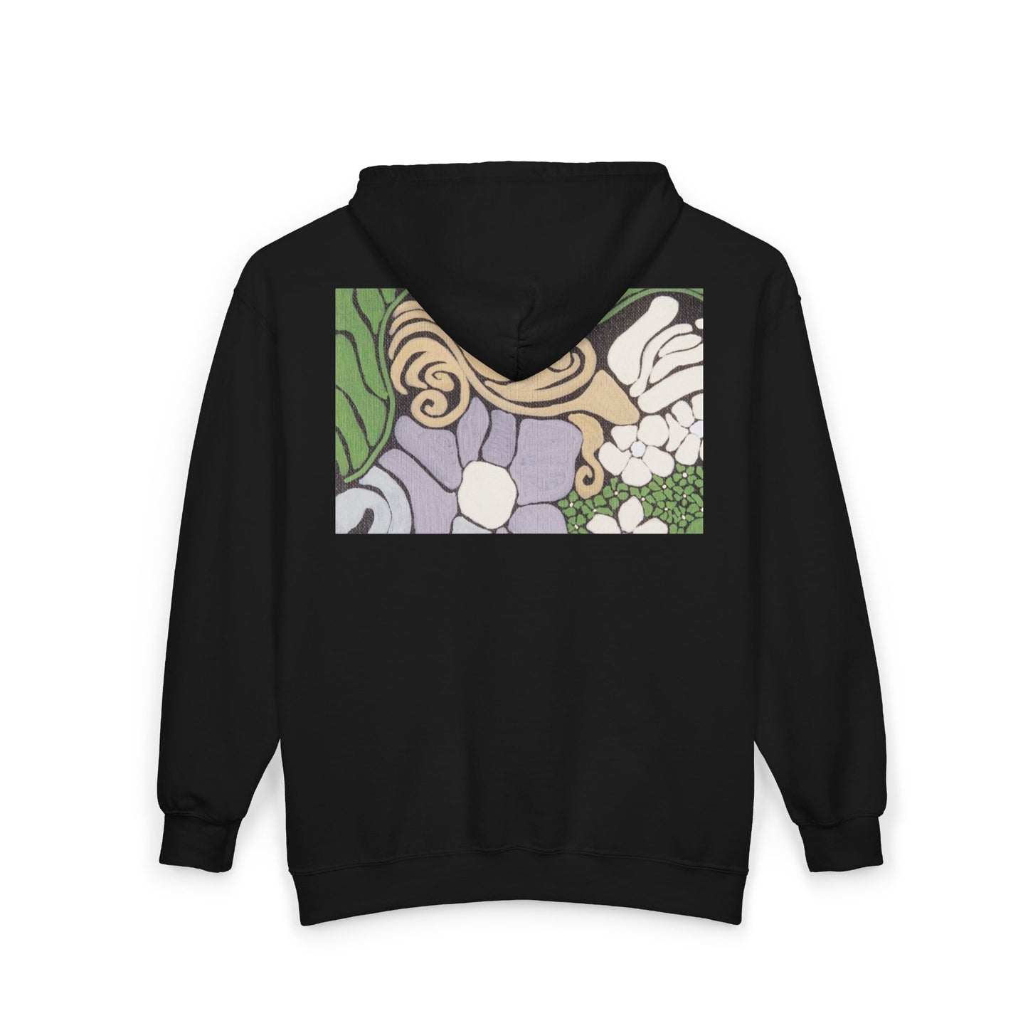 Garden moment Floral Art Zip Hoodie — Vintage Botanical Garden Design