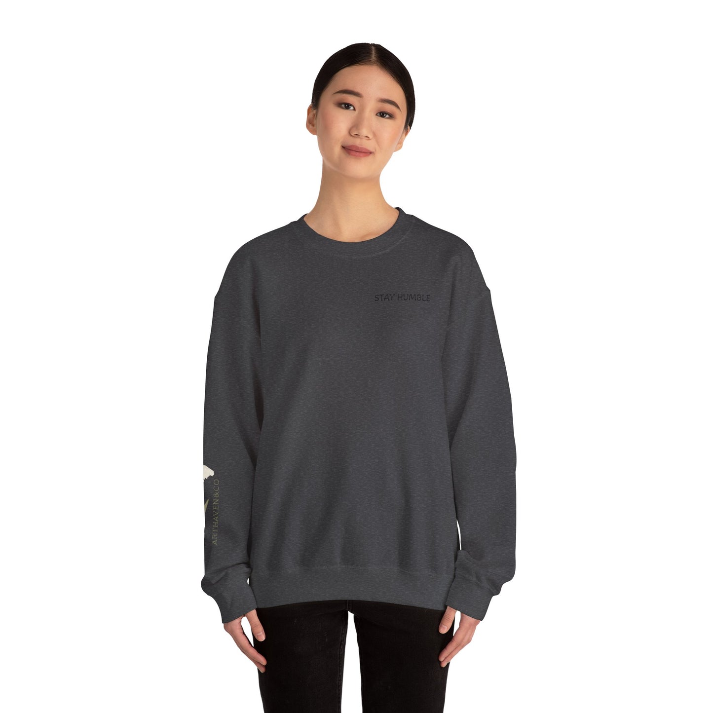 Vincent van Gogh Portrait Sweatshirt — "Stay Humble" Crewneck