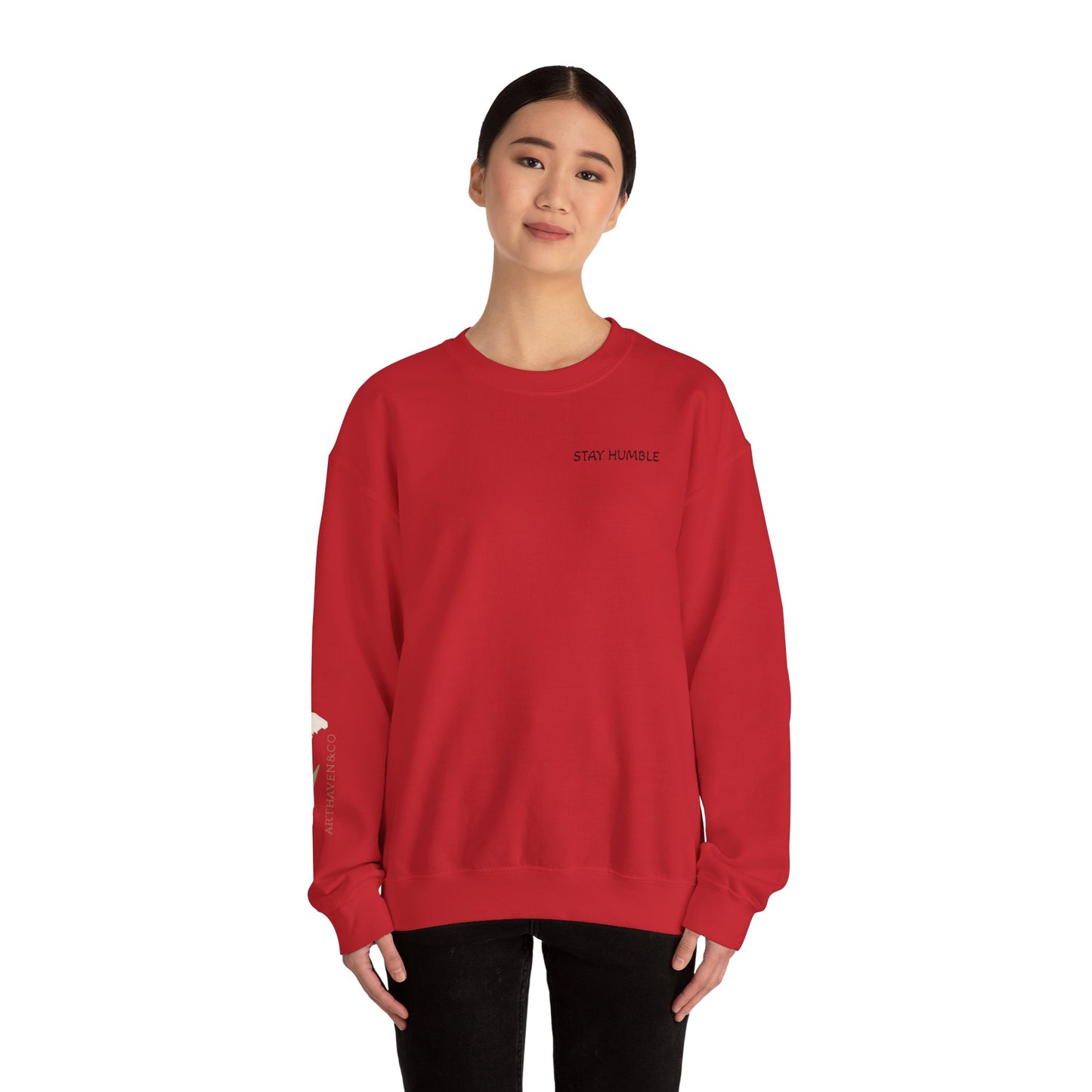 Vincent van Gogh Portrait Sweatshirt — "Stay Humble" Crewneck
