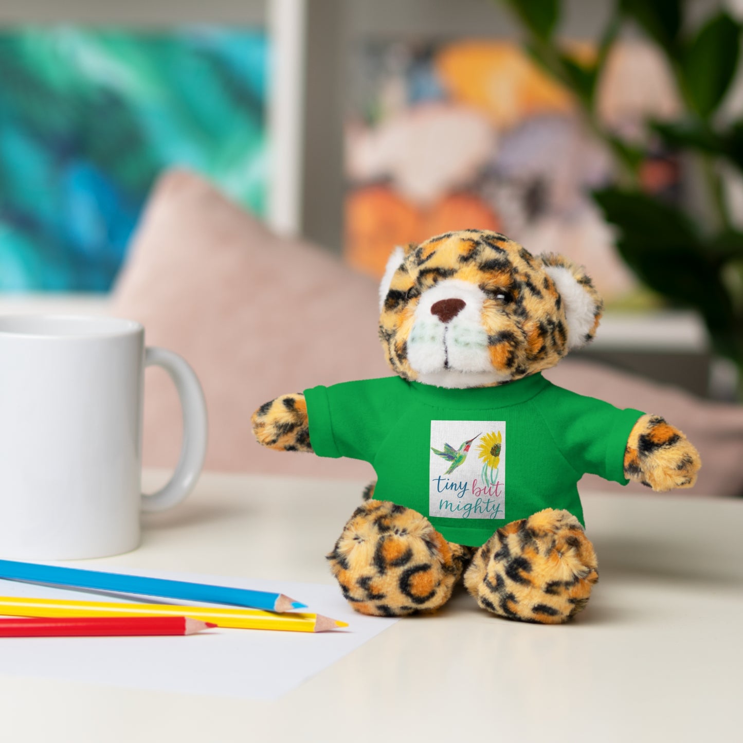 Teddy Bear — 'Tiny But Mighty' Floral Tee Plush