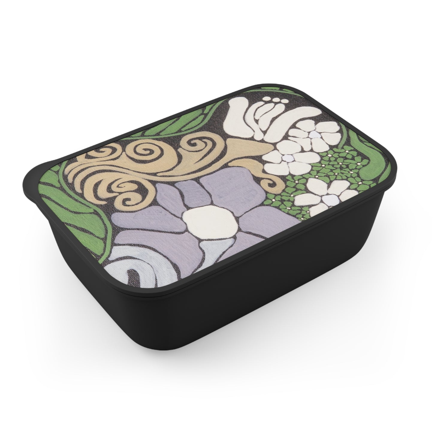 PLA Bento Box with Band and Utensils