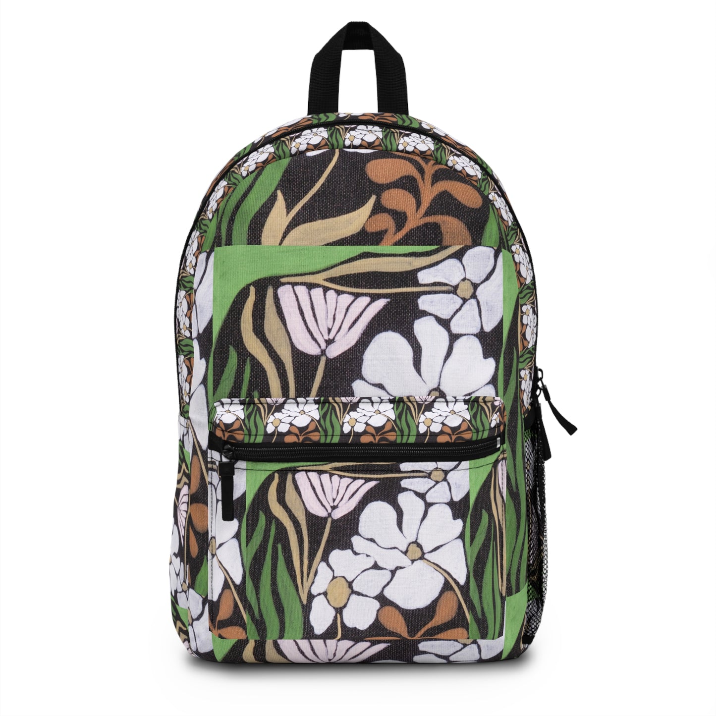Floral Garden Backpack — Vintage Botanical Print School & Everyday Bag