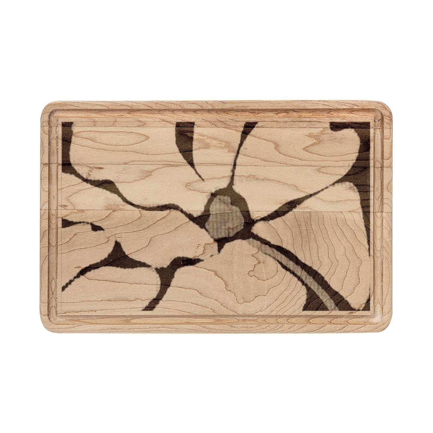 Engraved Lightning Grain Wooden Cutting Board — Decorative Charcuterie & Kitchen Serving Board