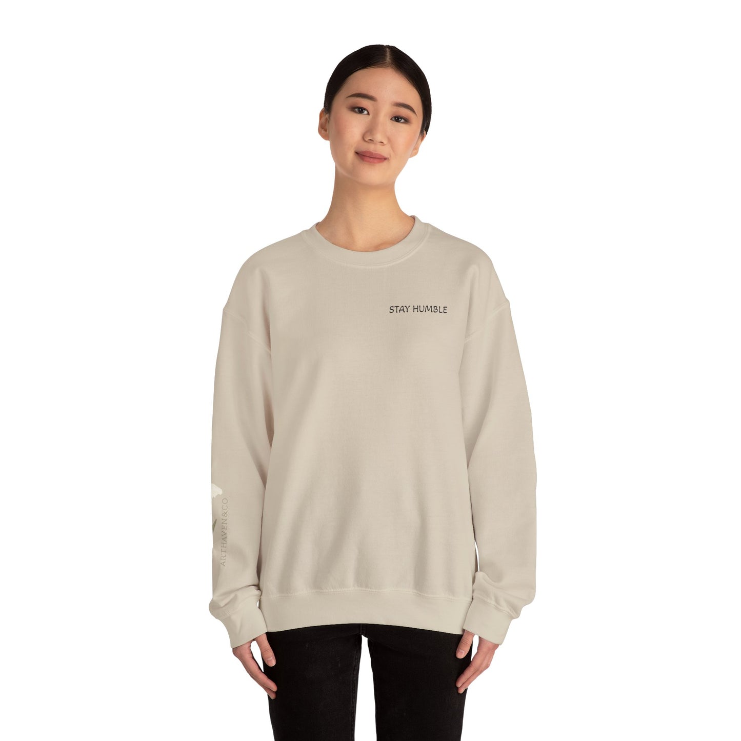 Vincent van Gogh Portrait Sweatshirt — "Stay Humble" Crewneck