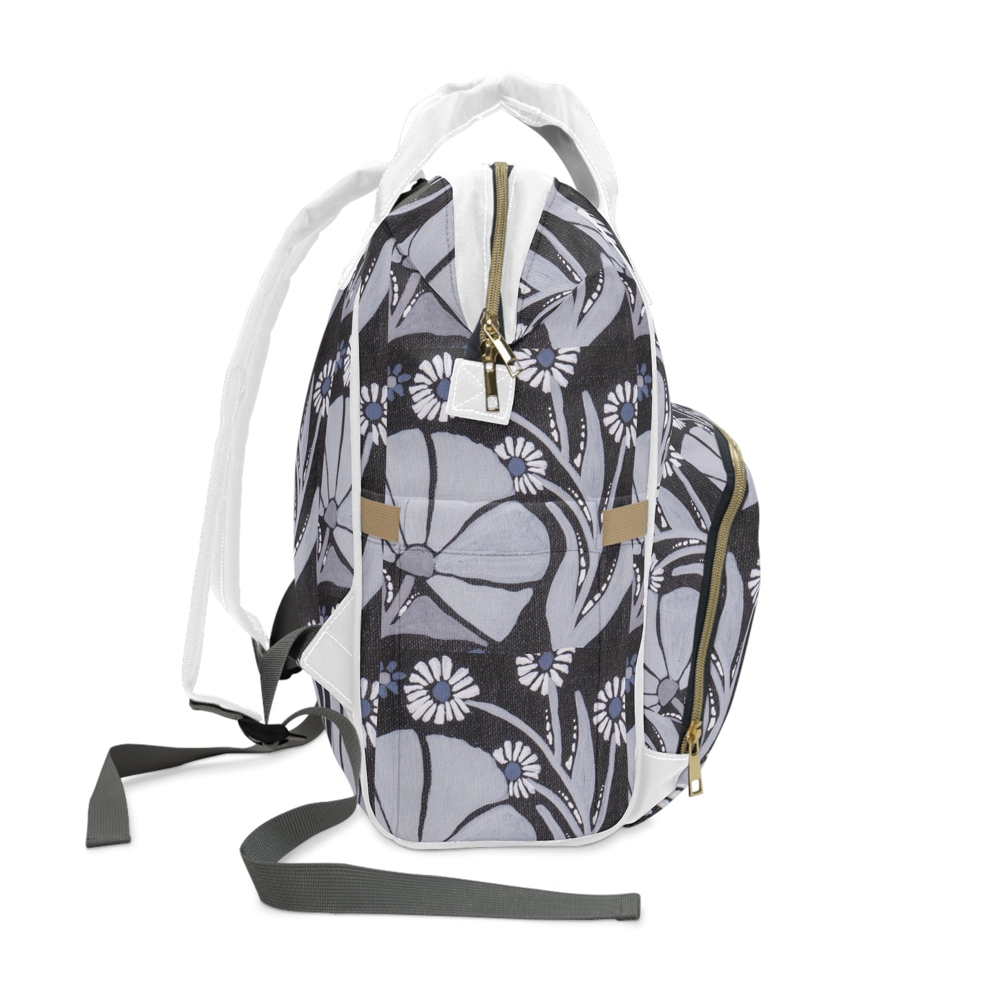 Floral Multifunctional Diaper Backpack