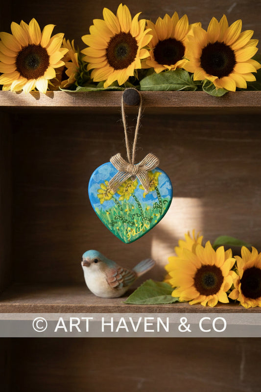Faith Heart Charm