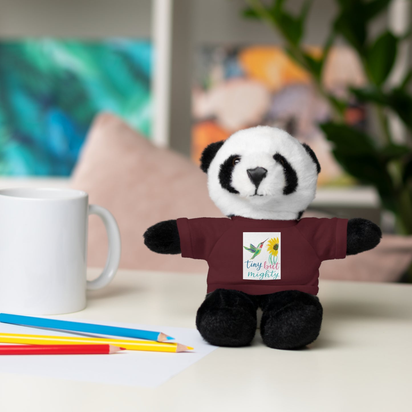 Teddy Bear — 'Tiny But Mighty' Floral Tee Plush