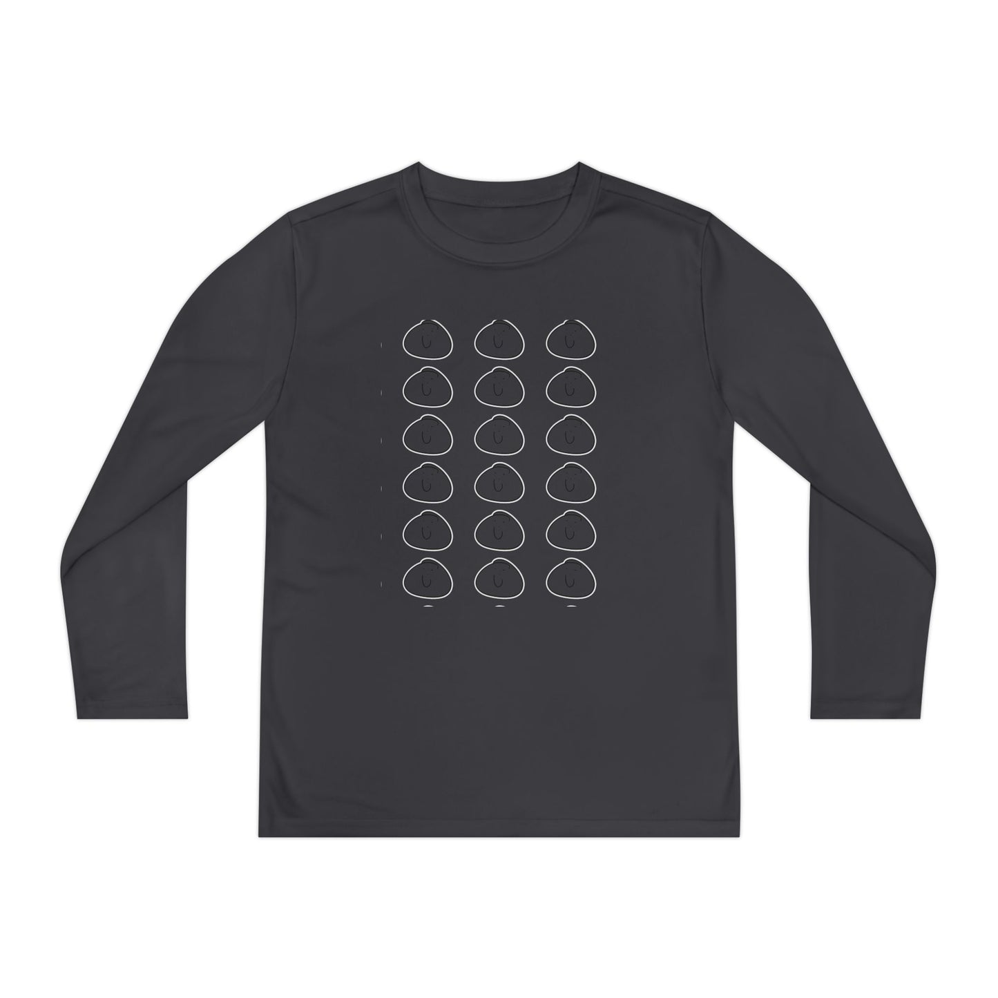 Youth Long Sleeve Tee — 'Run Mountain Climb Train' Graphic Athletic Shirt
