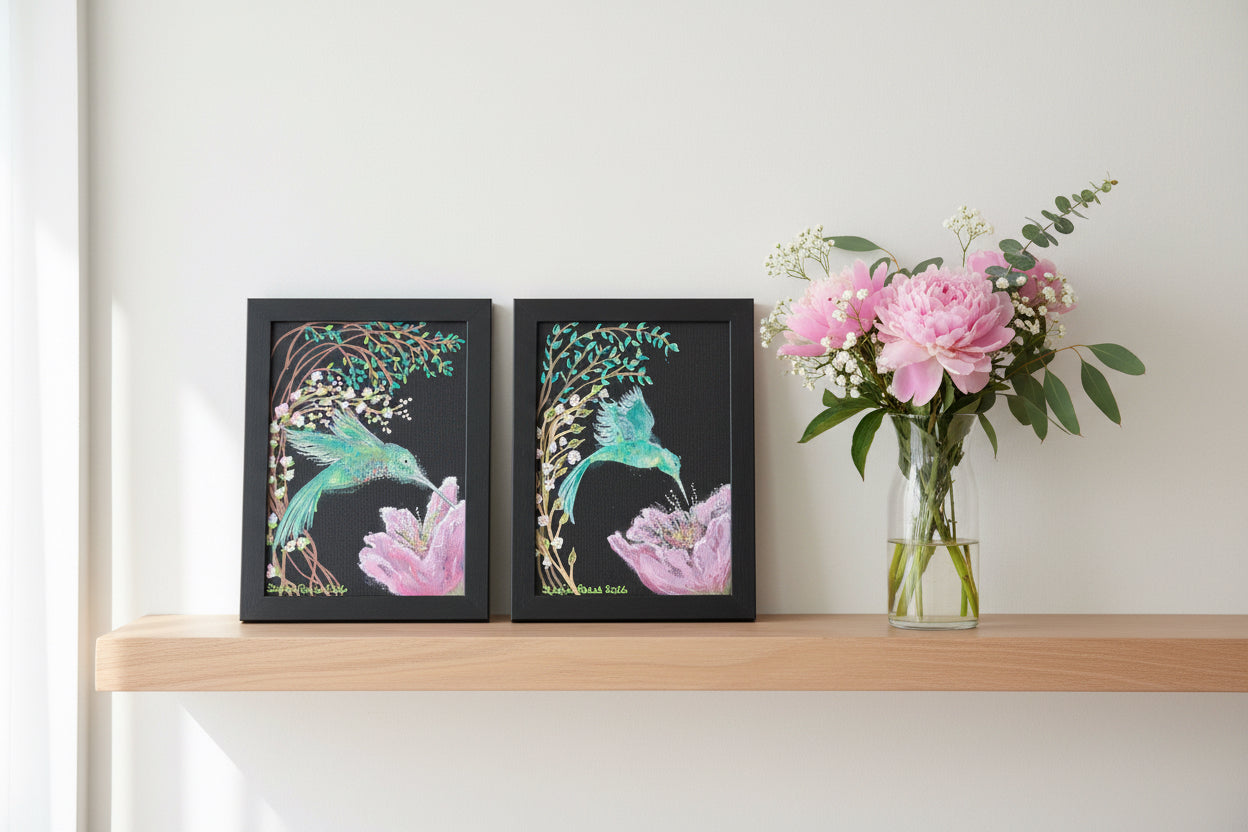 Volo — Original Hummingbird Painting (5×7)