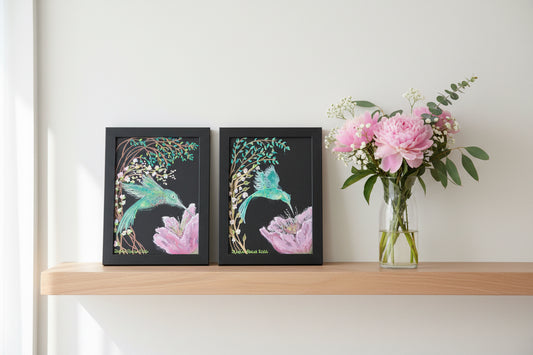 Volo — Original Hummingbird Painting (5×7)