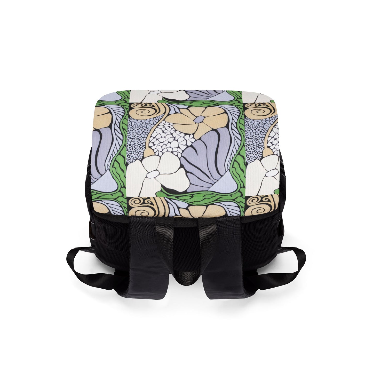 Whim & Tendril Art Nouveau Backpack — Vintage Botanical Shoulder Bag