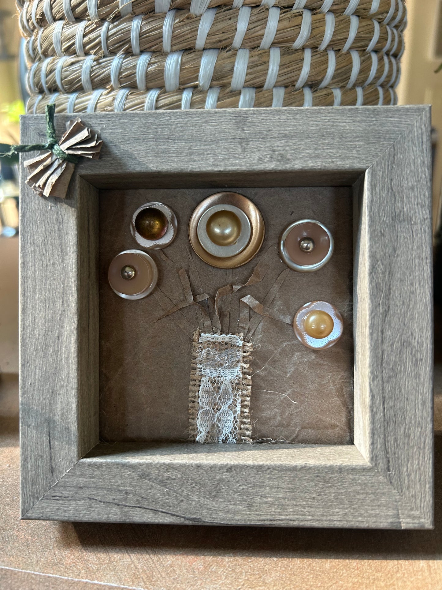 ￼￼ Vintage button bouquet