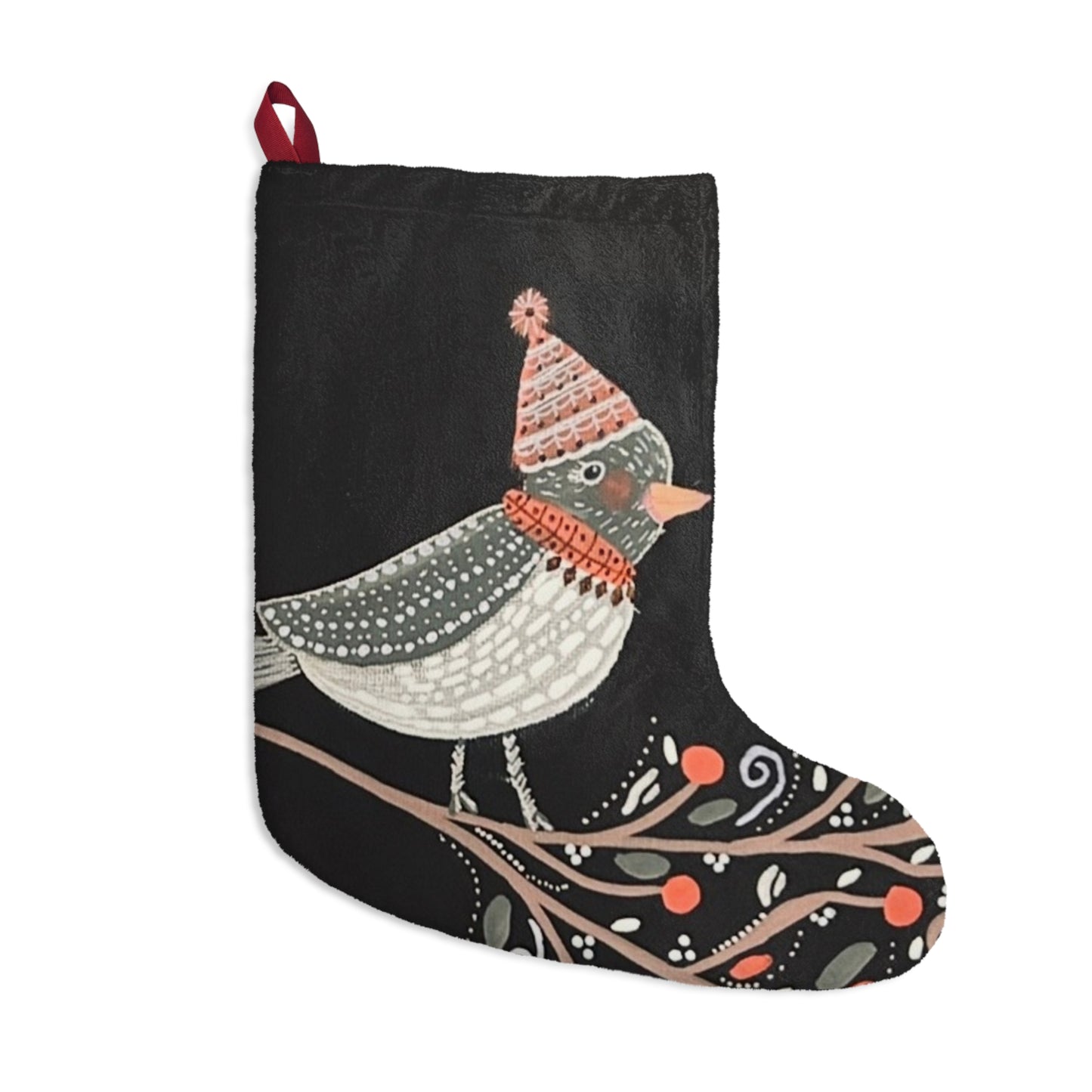 Buckeye Bell Bird Christmas Stocking