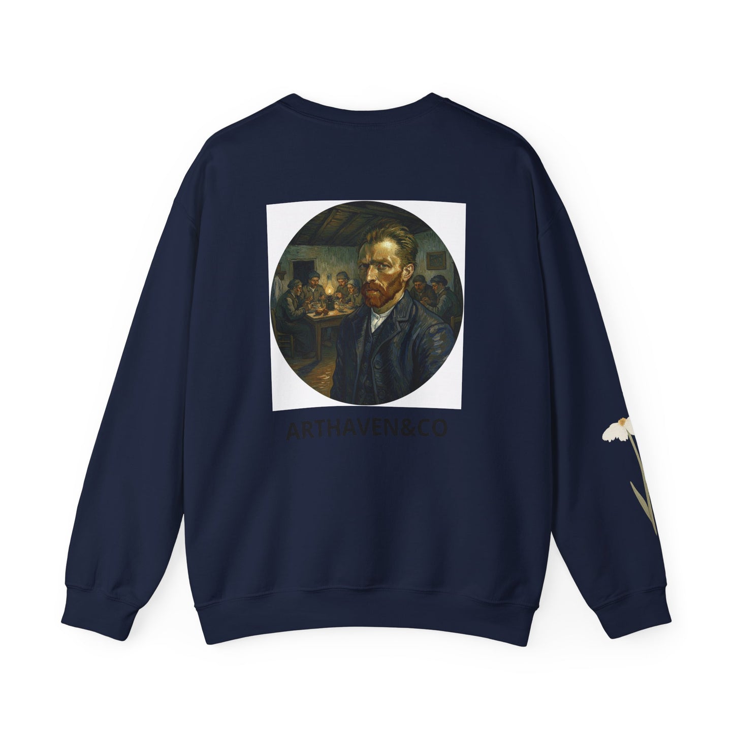 Vincent van Gogh Portrait Sweatshirt — "Stay Humble" Crewneck