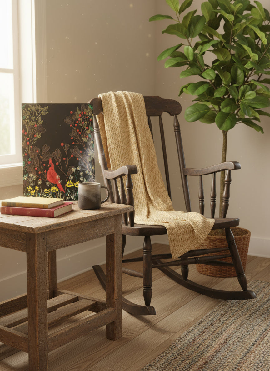 Stillness in scarlet