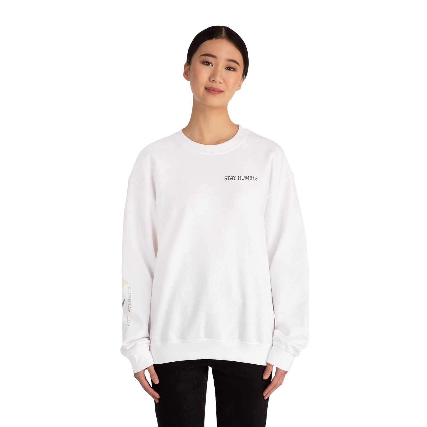 Vincent van Gogh Portrait Sweatshirt — "Stay Humble" Crewneck