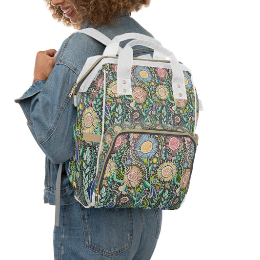 Dot Dot Bloom Meadow Diaper Backpack