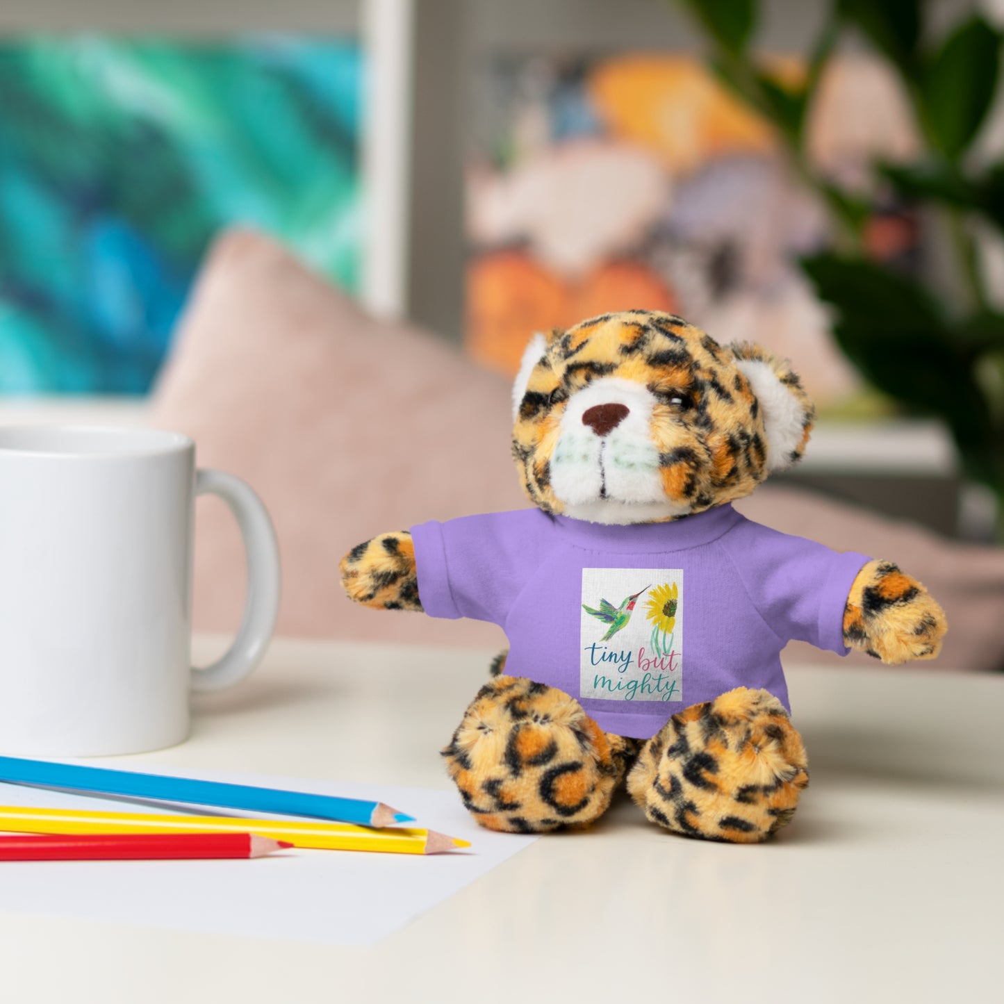 Teddy Bear — 'Tiny But Mighty' Floral Tee Plush