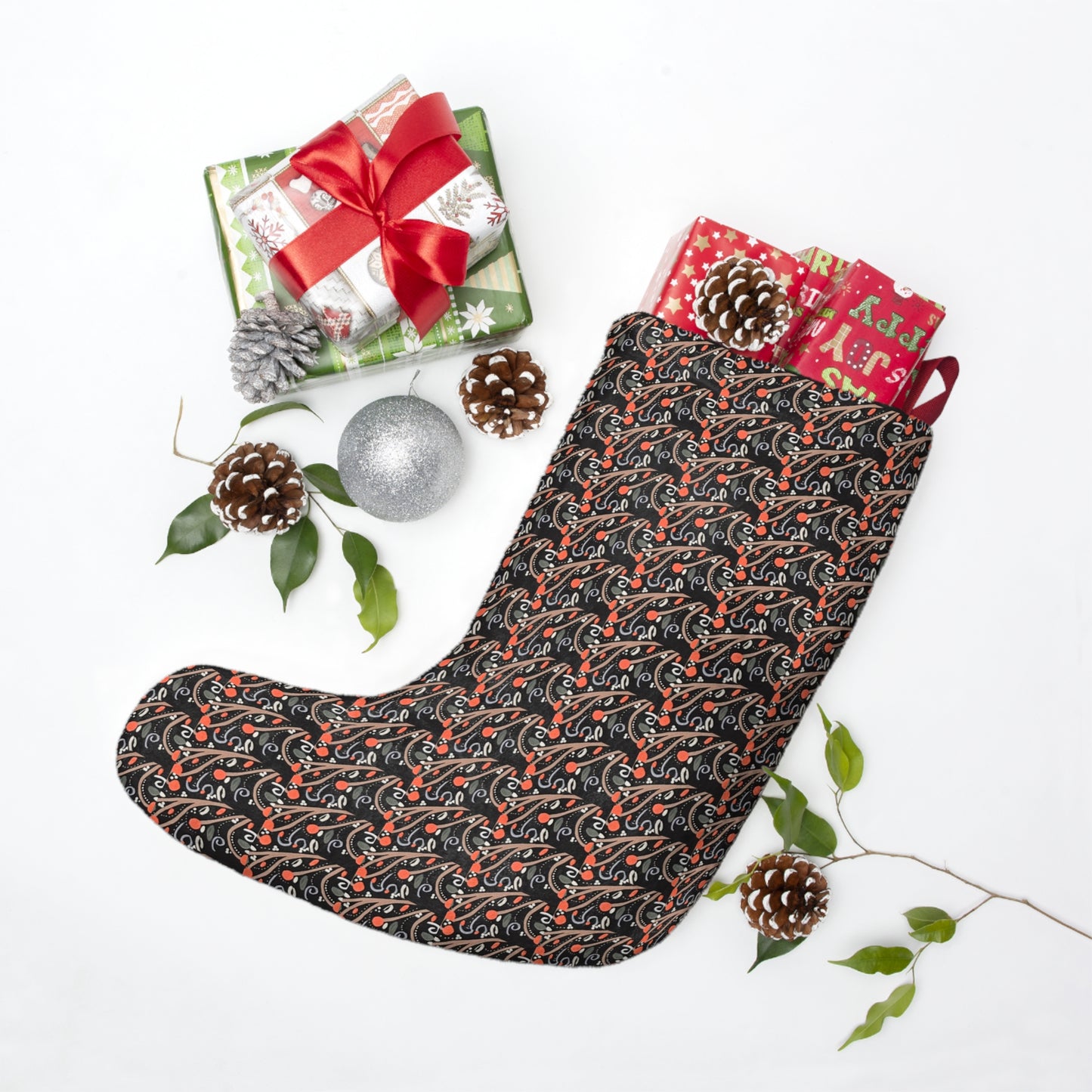 Buckeye Bell Bird Christmas Stocking