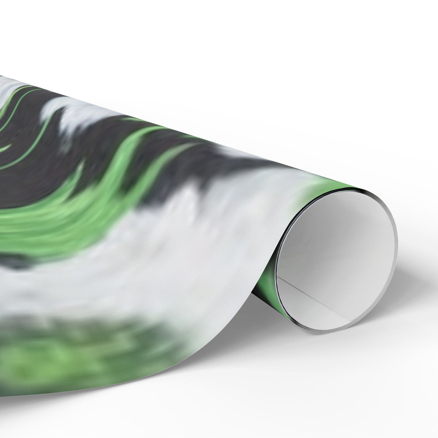 Floral Black & Green Wrapping Paper — White Anemone Bouquet Gift Wrap