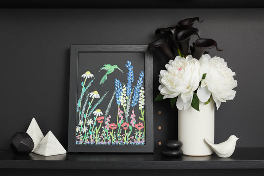 Jardin Reine original acrylic painting