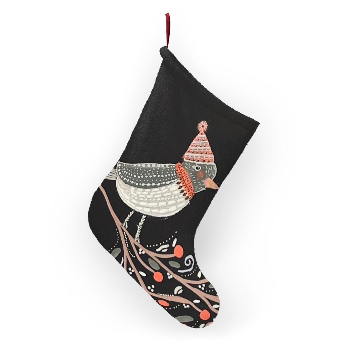 Buckeye Bell Bird Christmas Stocking