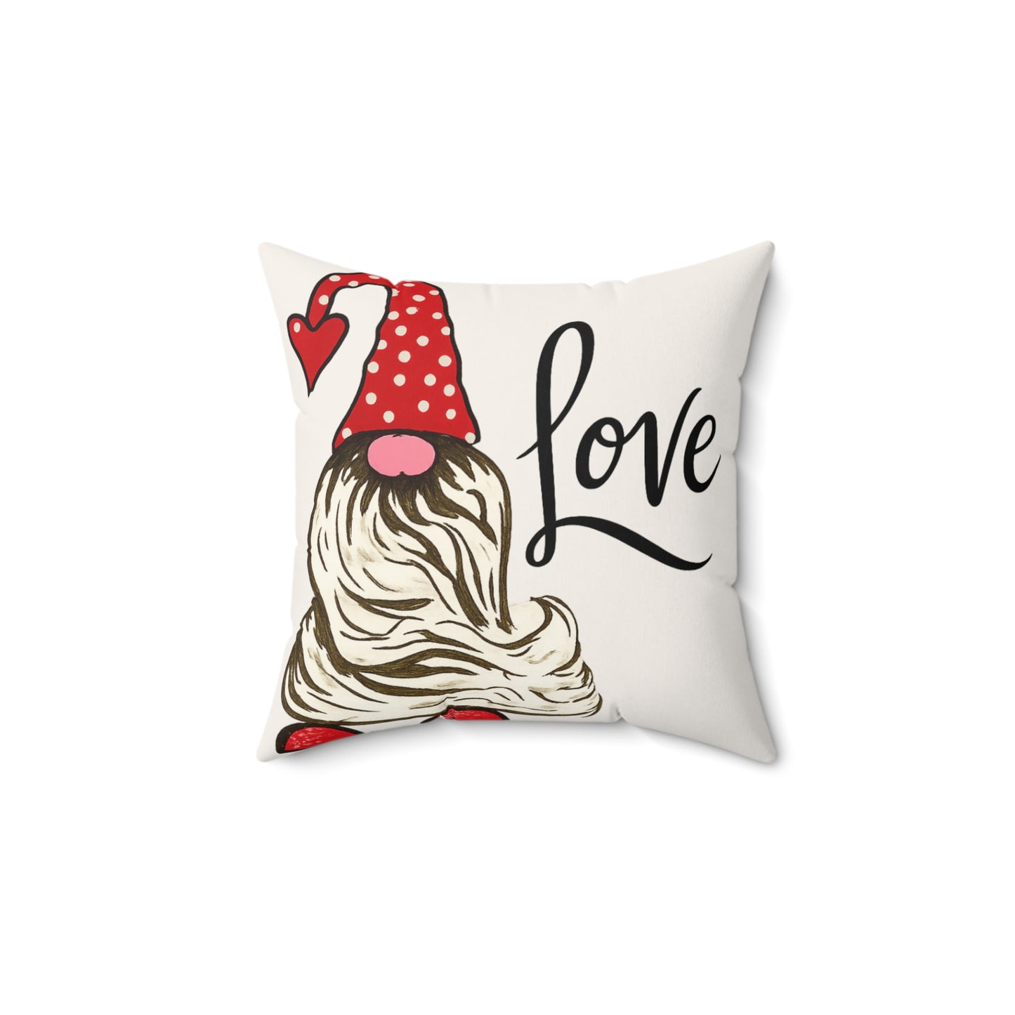 Valentine Gnome Love Throw Pillow