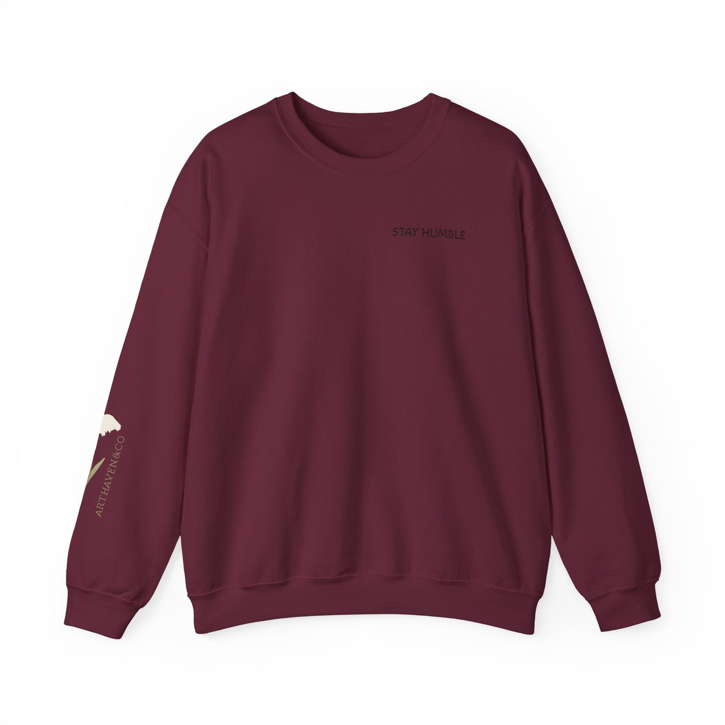 Vincent van Gogh Portrait Sweatshirt — "Stay Humble" Crewneck