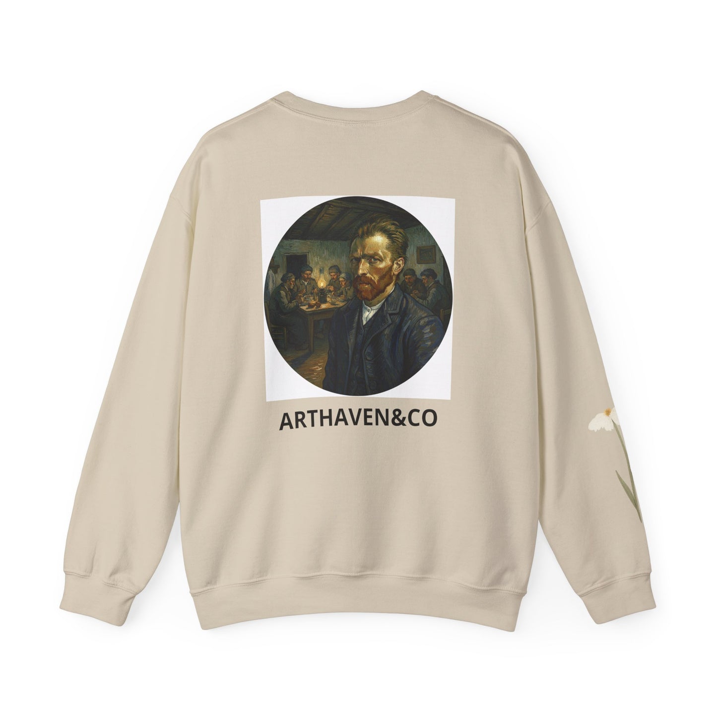 Vincent van Gogh Portrait Sweatshirt — "Stay Humble" Crewneck