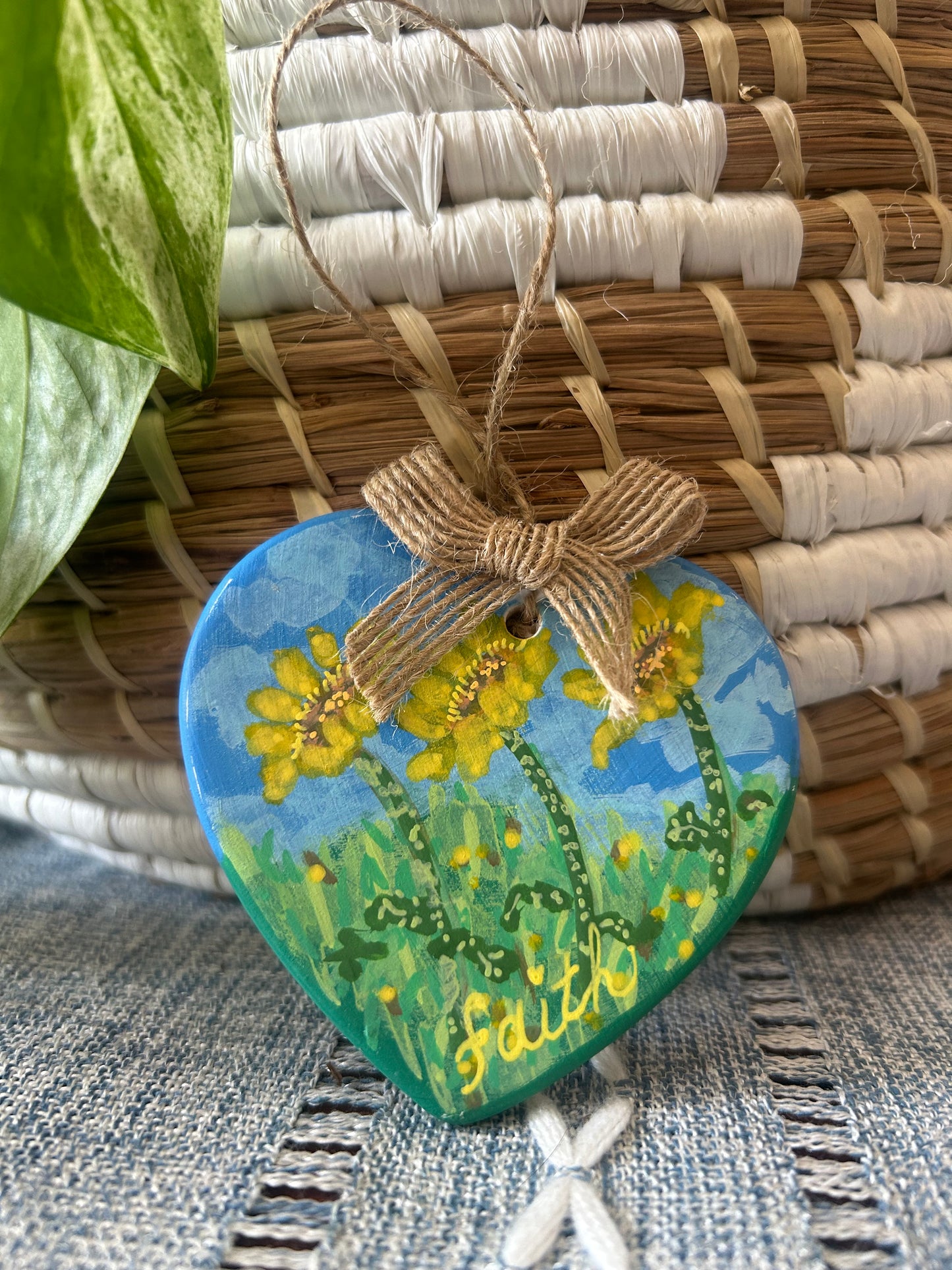 Faith Heart Charm
