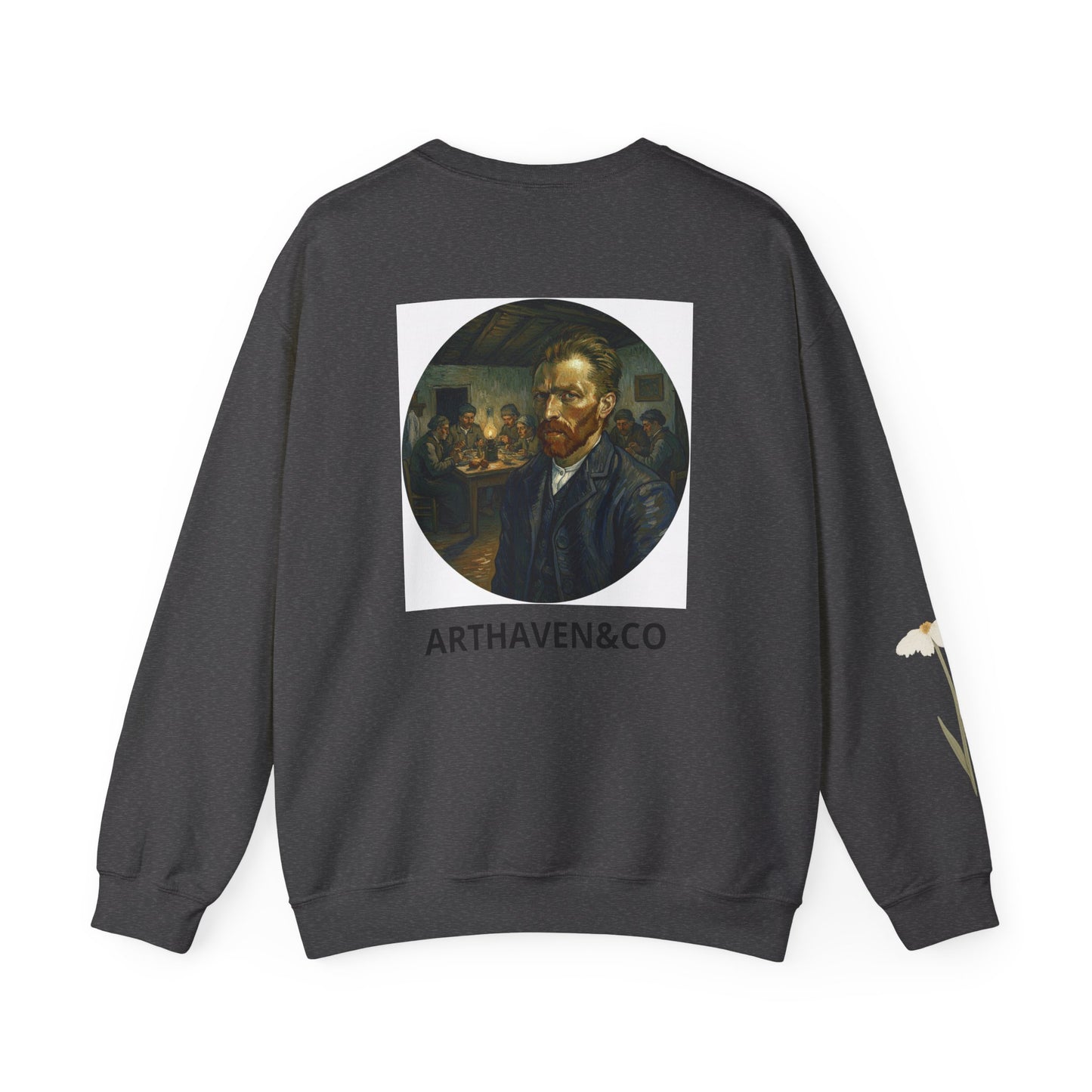 Vincent van Gogh Portrait Sweatshirt — "Stay Humble" Crewneck