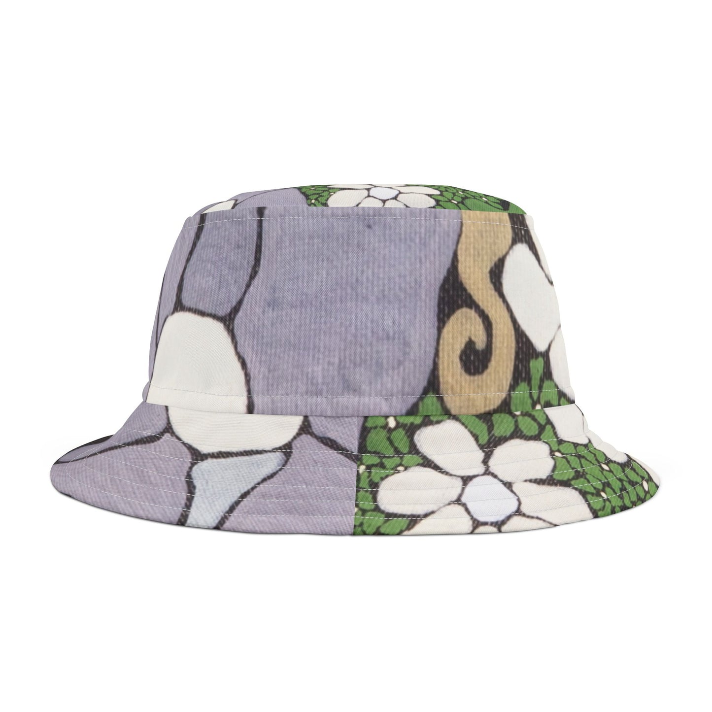 Whim & Tendril Bucket Hat — Vintage Hawaiian AOP Sun Hat