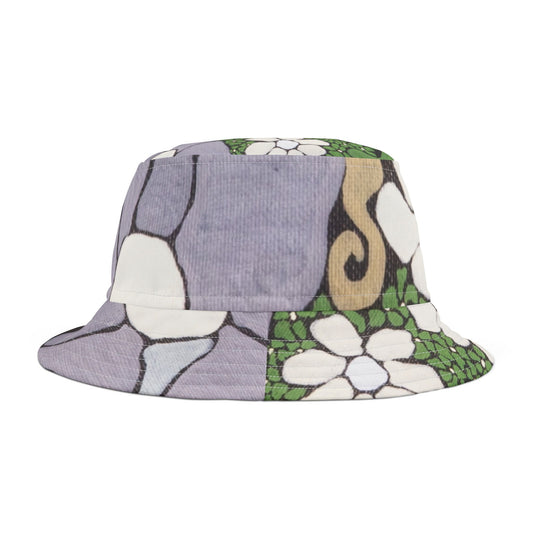 Whim & Tendril Bucket Hat — Vintage Hawaiian AOP Sun Hat