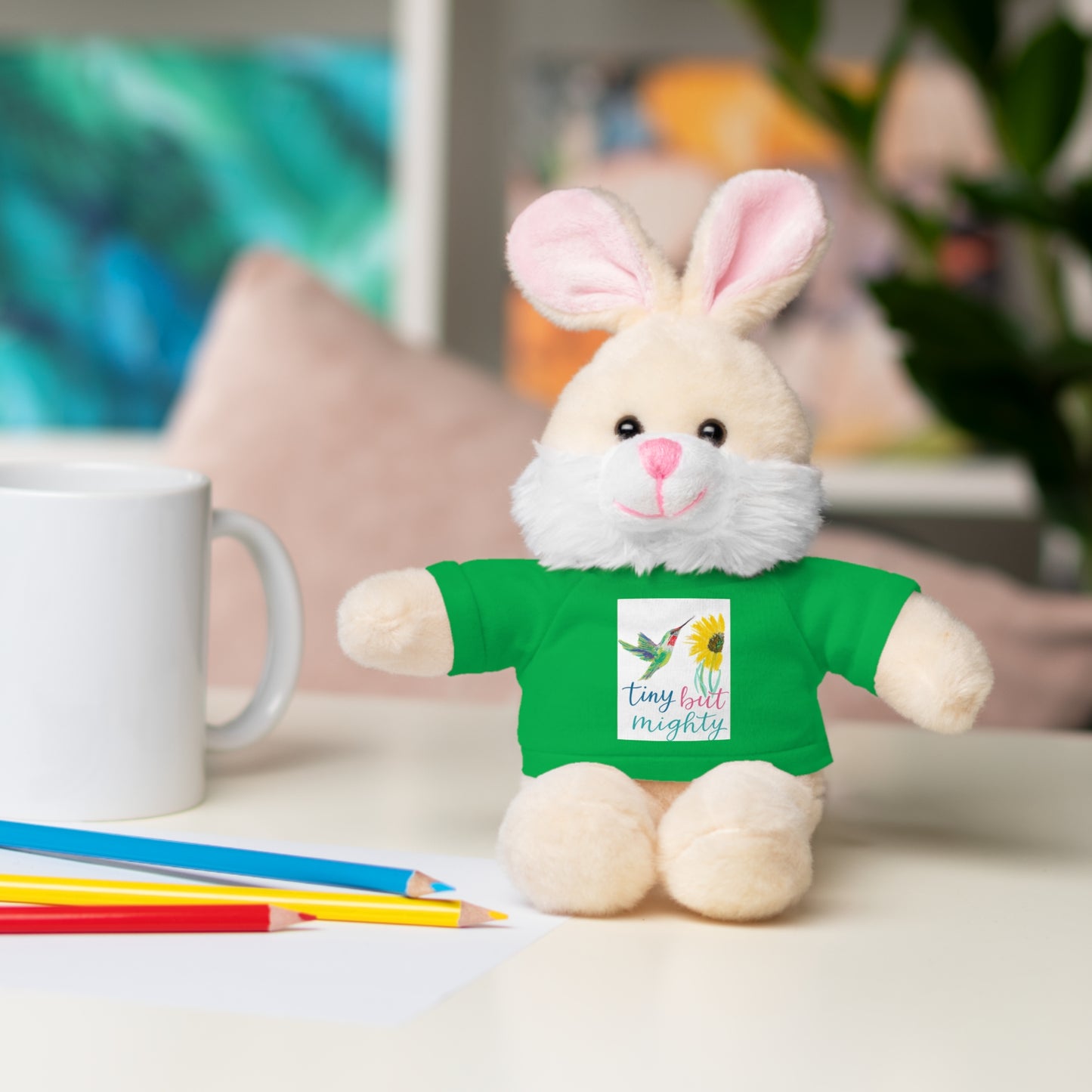 Teddy Bear — 'Tiny But Mighty' Floral Tee Plush