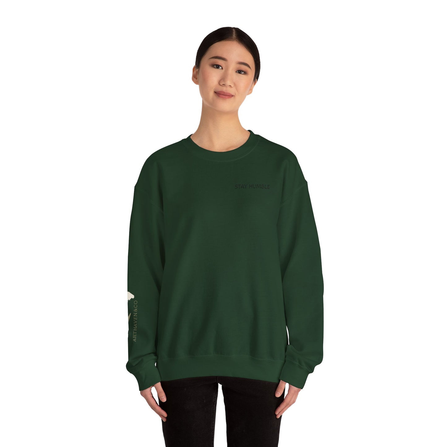 Vincent van Gogh Portrait Sweatshirt — "Stay Humble" Crewneck