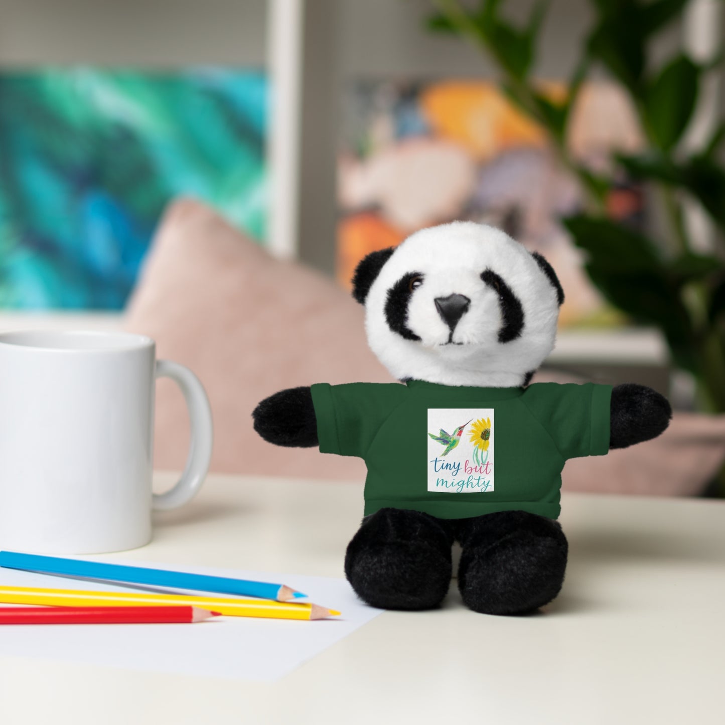 Teddy Bear — 'Tiny But Mighty' Floral Tee Plush