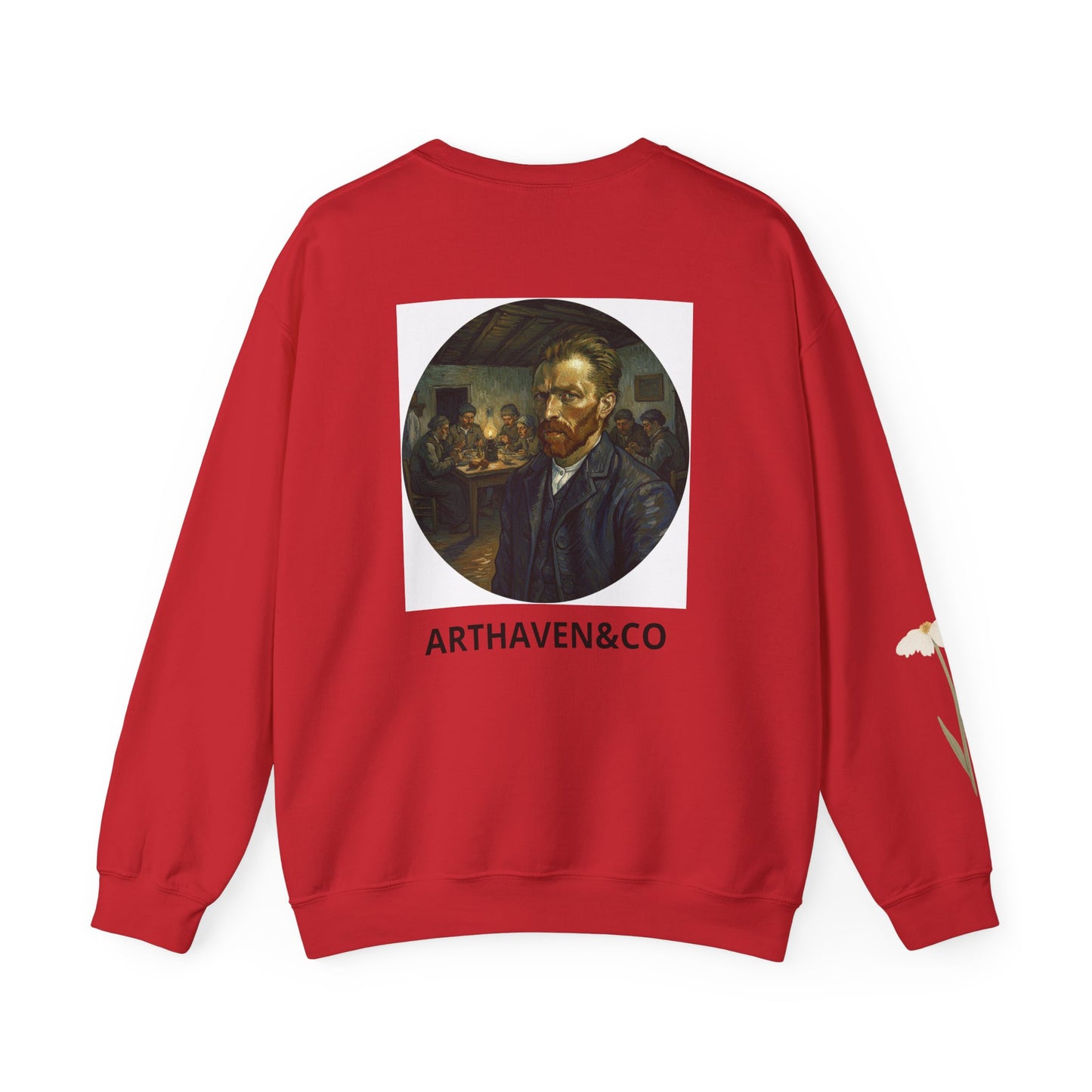 Vincent van Gogh Portrait Sweatshirt — "Stay Humble" Crewneck